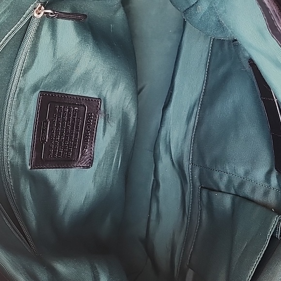 Coach Black Monogram Messenger Bag - Picture 11 of 16